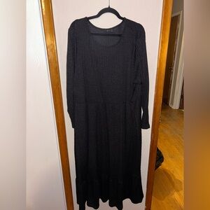 BLOOMCHIC Size 22-24 Ribbed Long Sleeve Dress